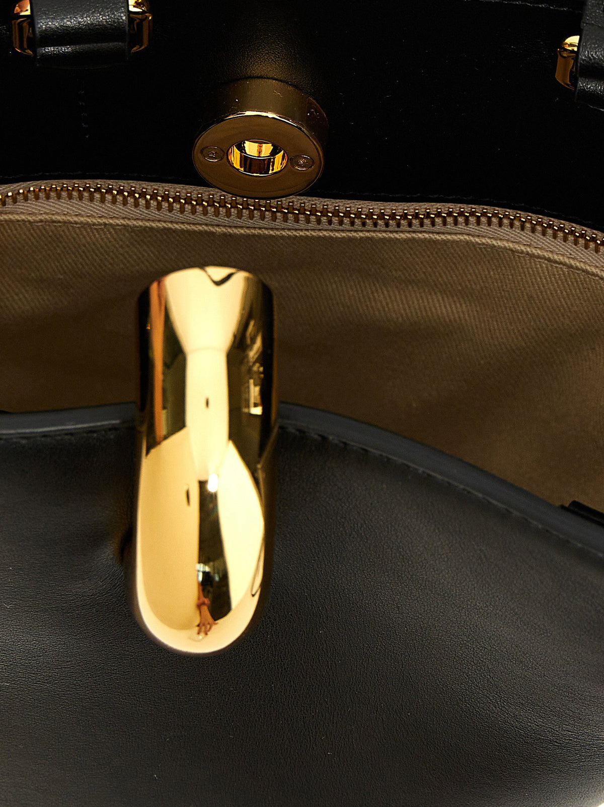 Jacquemus Le Petit Bambola Mini Bucket Bag in Black Leather