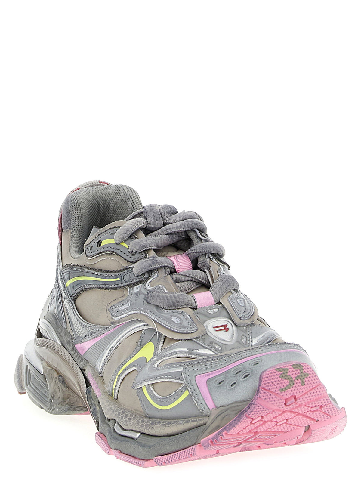 Balenciaga Women's Runner 2.0 Sneakers in Grey and Pink