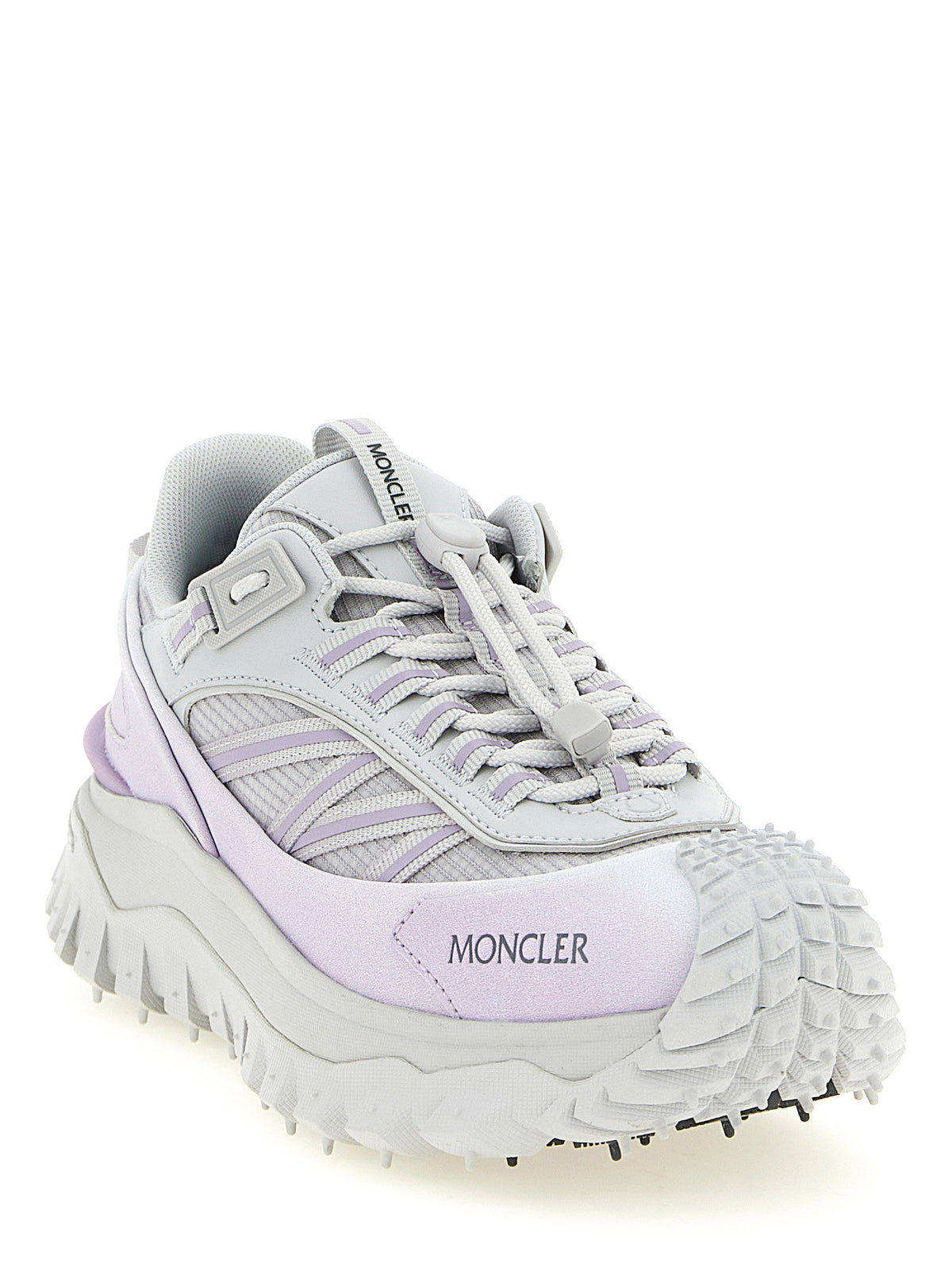 Moncler Trailgrip Sneakers in Pale Purple Mesh and Nubuck