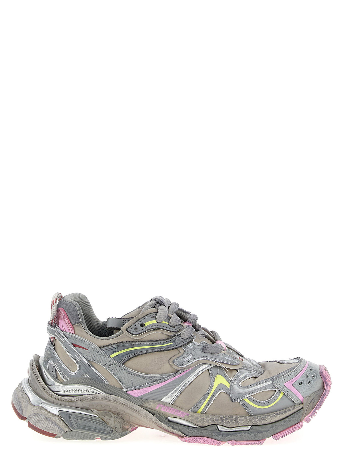 Balenciaga Women's Runner 2.0 Sneakers in Grey and Pink