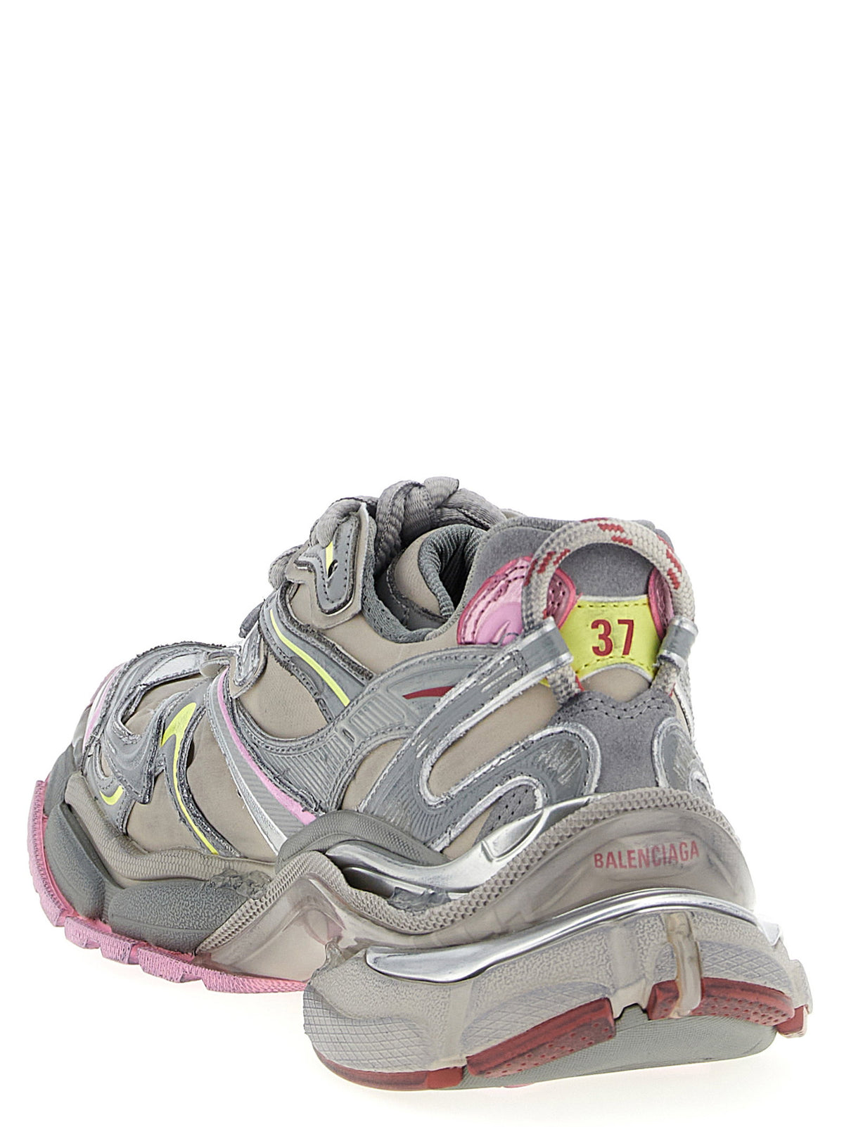 Balenciaga Women's Runner 2.0 Sneakers in Grey and Pink