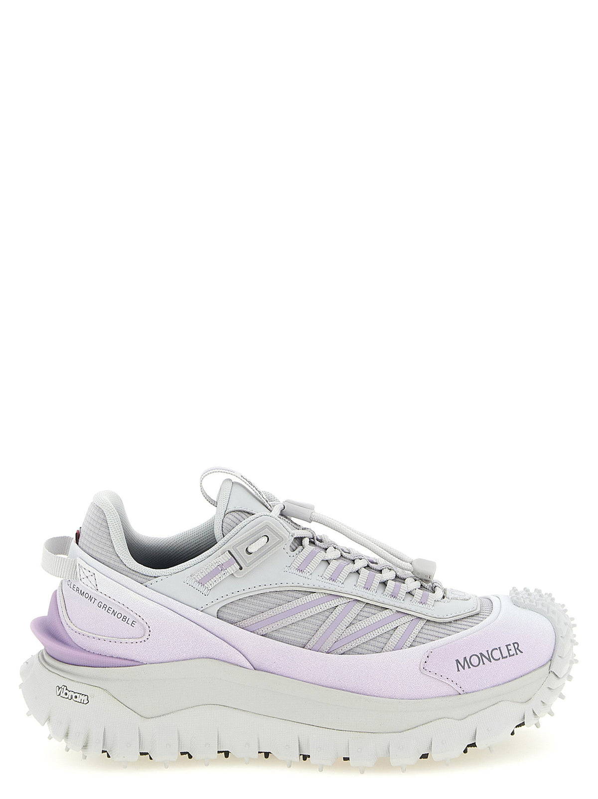 Moncler Trailgrip Sneakers in Pale Purple Mesh and Nubuck